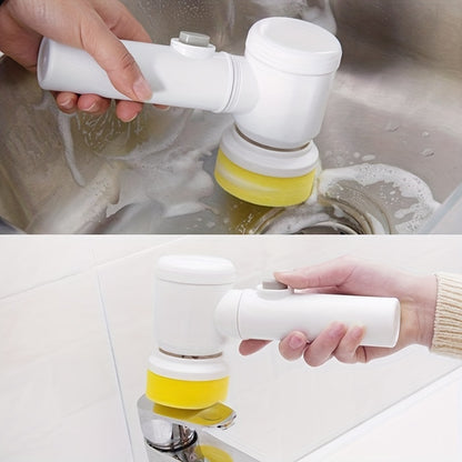 Brosse de nettoyage rotative électrique, rechargeable par USB, pour cuisine, salle de bain, automatique