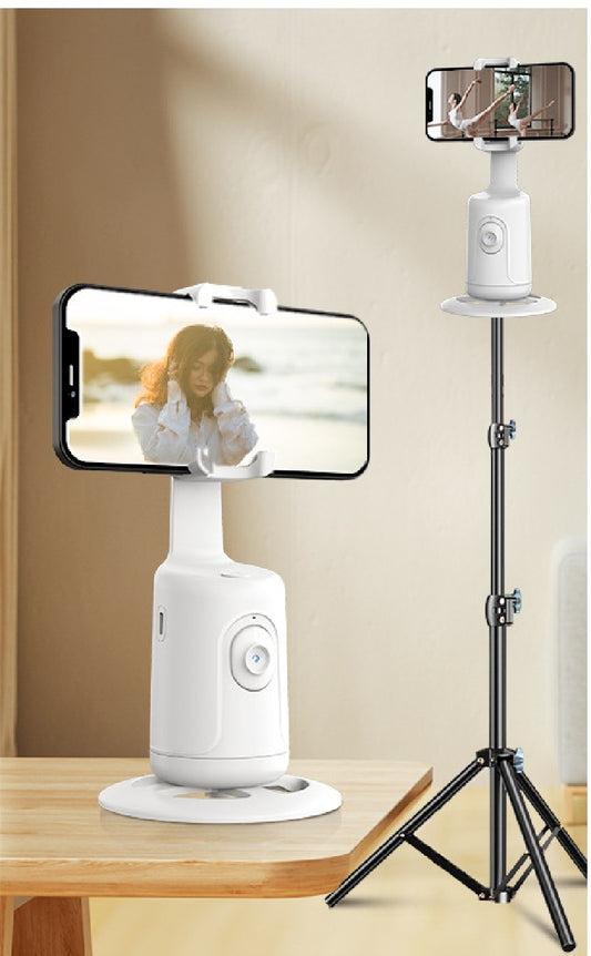 Cardan intelligent à 360° avec suivi automatique du visage, support de téléphone intelligent pour smartphone, vidéo, vlog, stabilisateur en direct, trépied