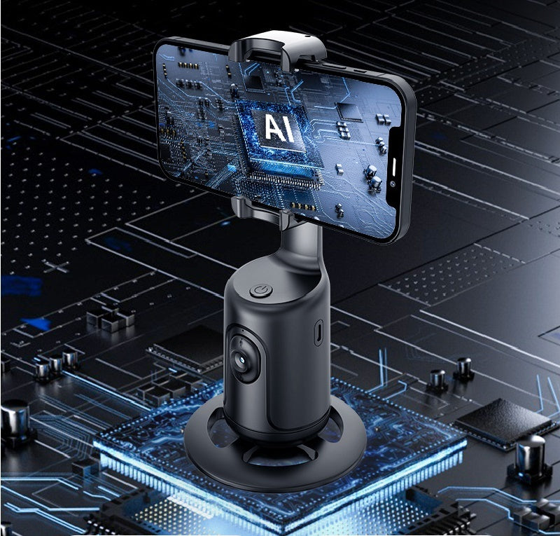 Cardan intelligent à 360° avec suivi automatique du visage, support de téléphone intelligent pour smartphone, vidéo, vlog, stabilisateur en direct, trépied